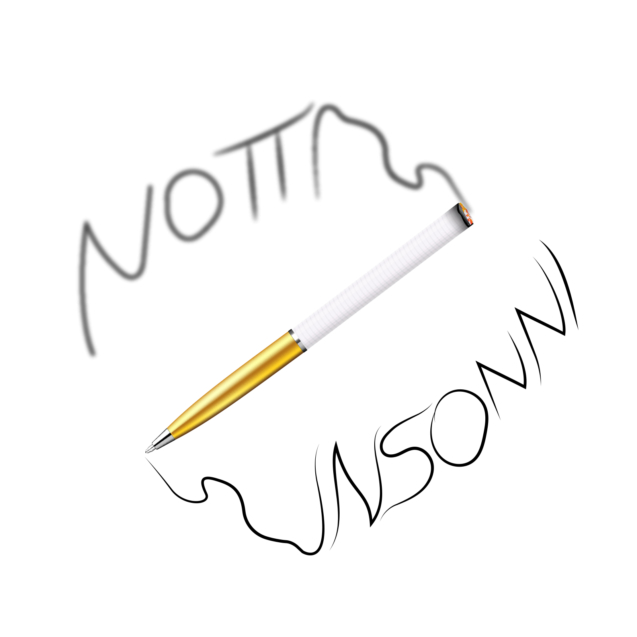 notti insonni penna e sigaretta