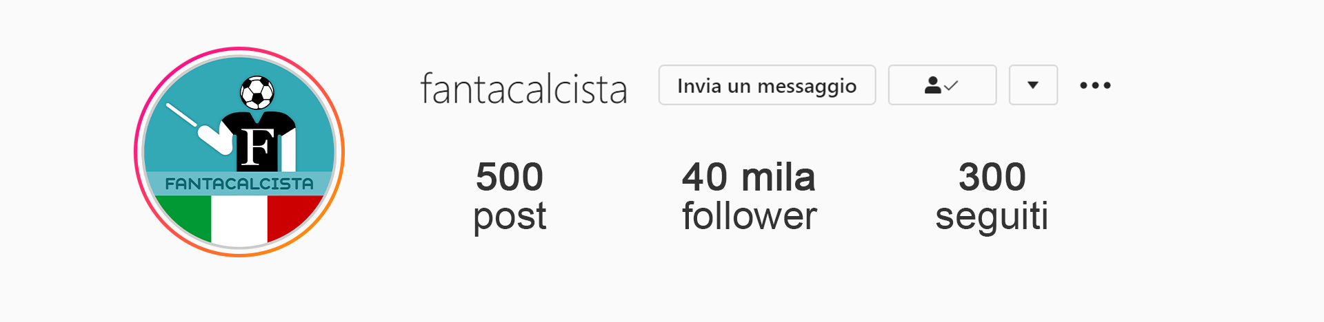 Barra Instagram Fantacalcista